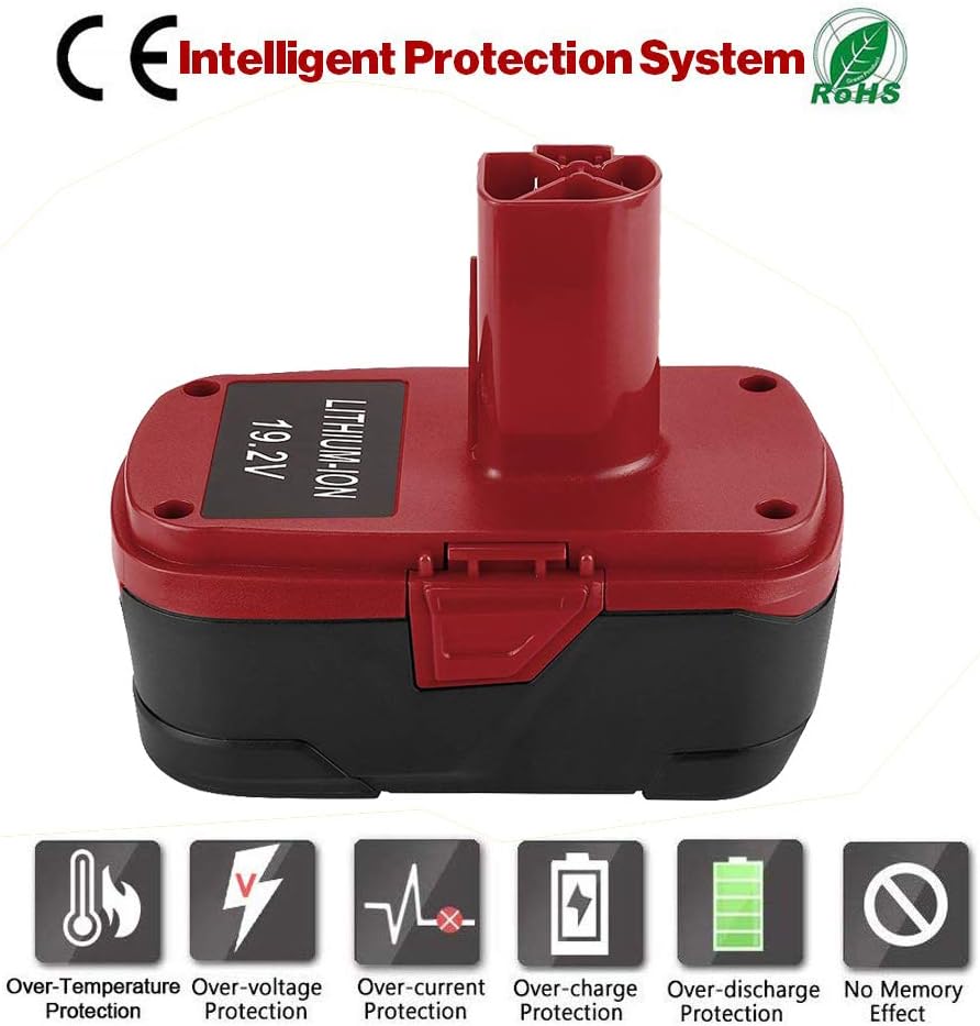 2 Pack 19.2V 6000mAh Lithium Battery Replacement B1684
