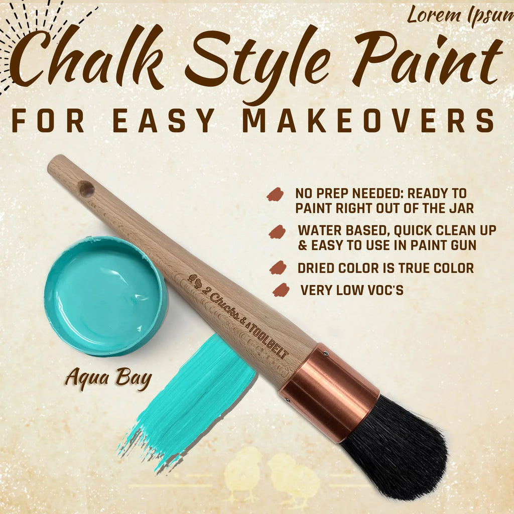 Aqua Bay (Aqua Blue) 16 oz Chalk Style Paint Y975