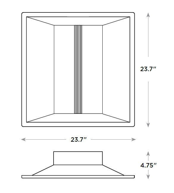 32W Troffer Q647