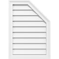 Half Octagon Top Right Surface Mount PVC Gable Vent V28141