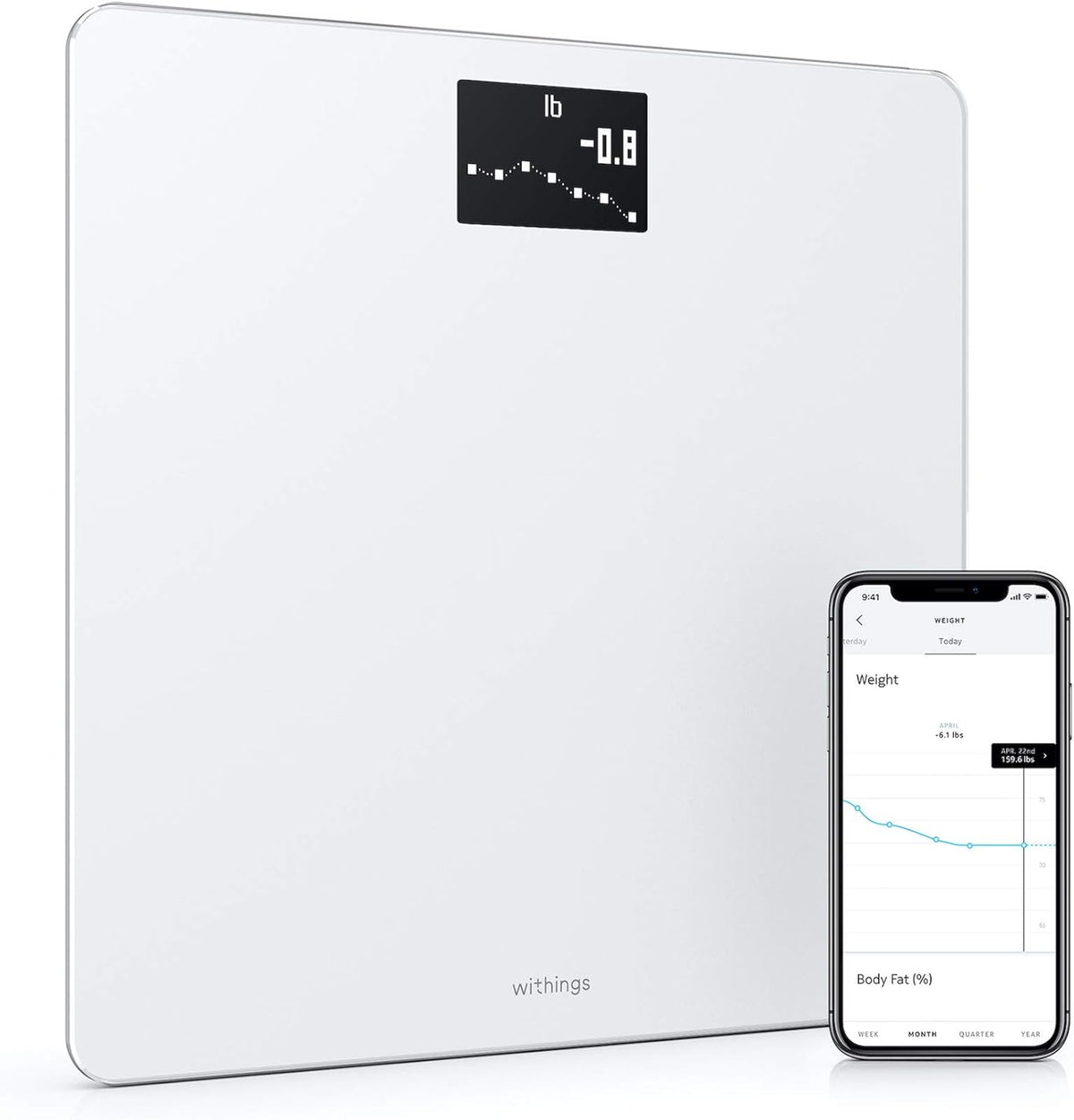 Black Wi-Fi Digital Scale Y44354
