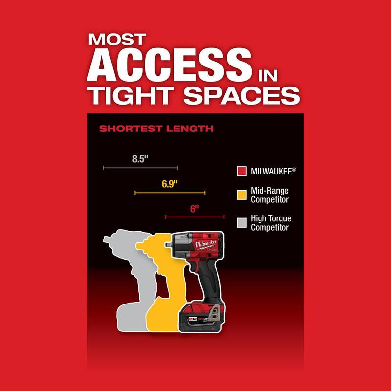 18V Brushless Cordless 3/8 in. Impact Wrench with Friction Ring U79869