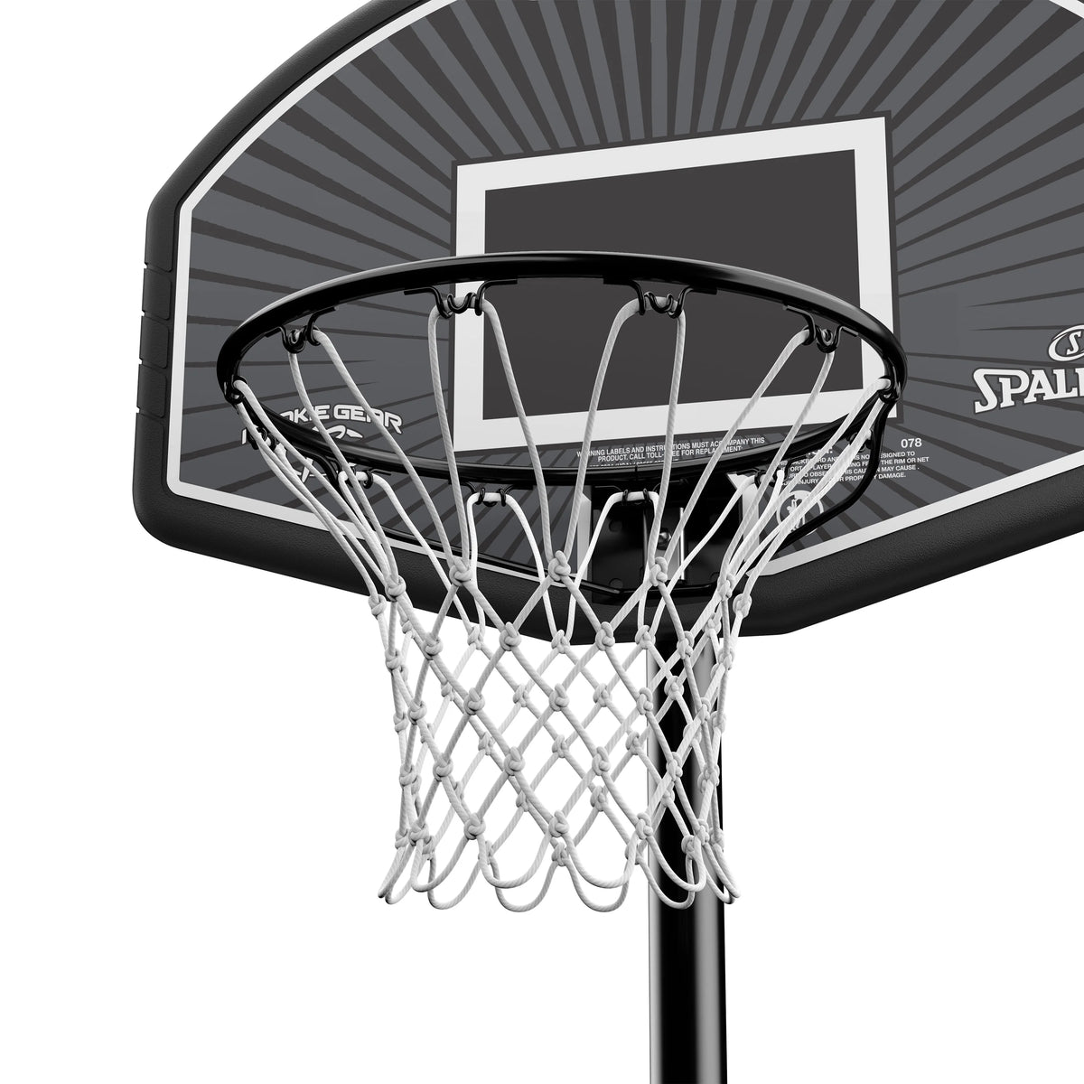 32 In. Telescoping Portable Basketball Hoop System D6310