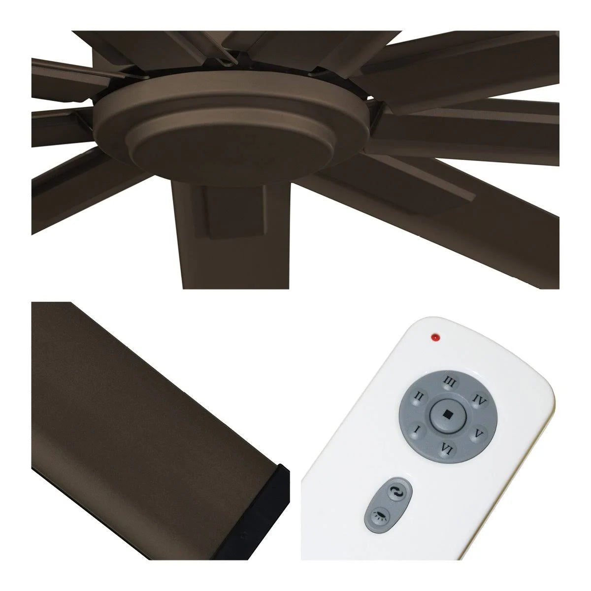 96 inch White Industrial Ceiling Fan A580