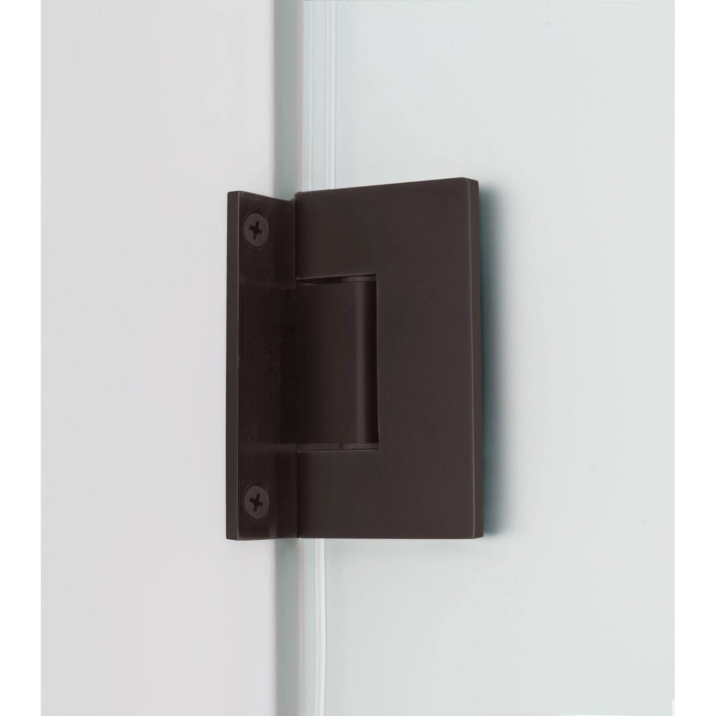 Bronze Frameless Hinged Shower Door H503