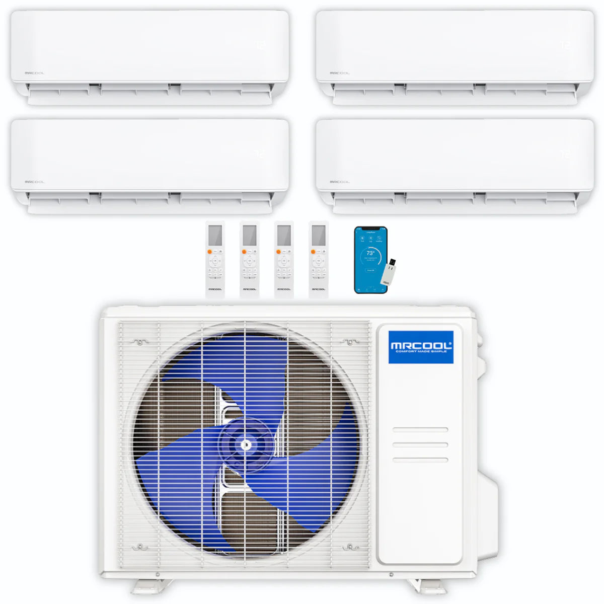 39,000 BTU 4 Zone Ductless Air Conditioner and Heat Pump I89188