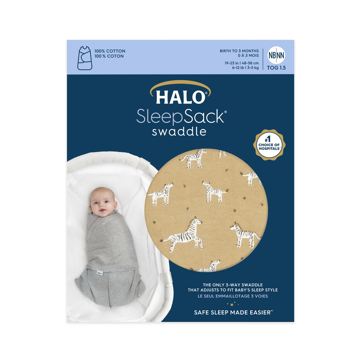 Cotton Swaddle Small 3-6 Months Y334597