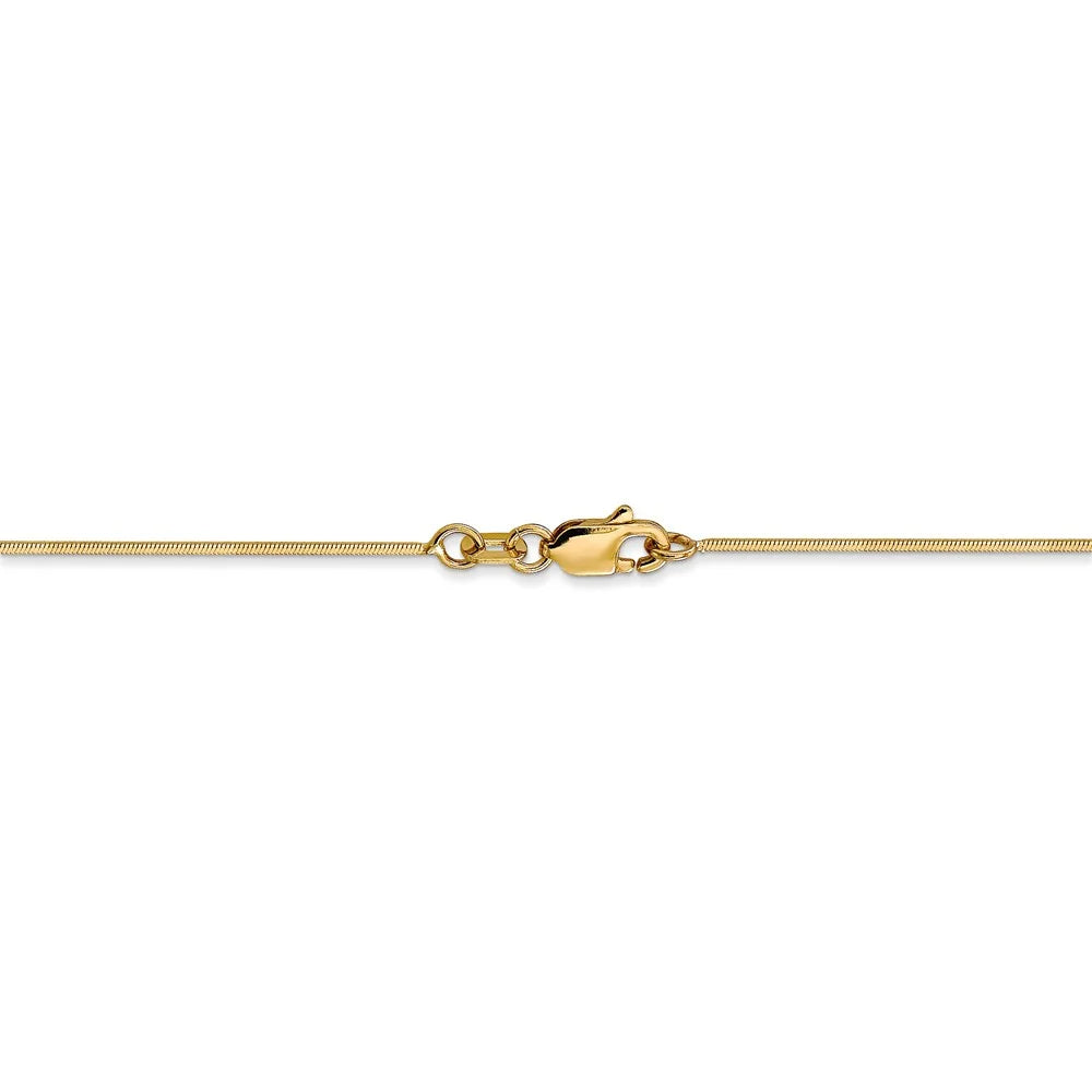 14kt Yellow Gold Octagonal Snake Chain 20 inch Lobster Clasp V993184