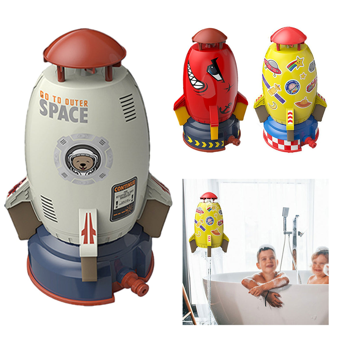 Rocket Launcher Toys Outdoor Water Pressure Lift Sprinkler Toy E31058