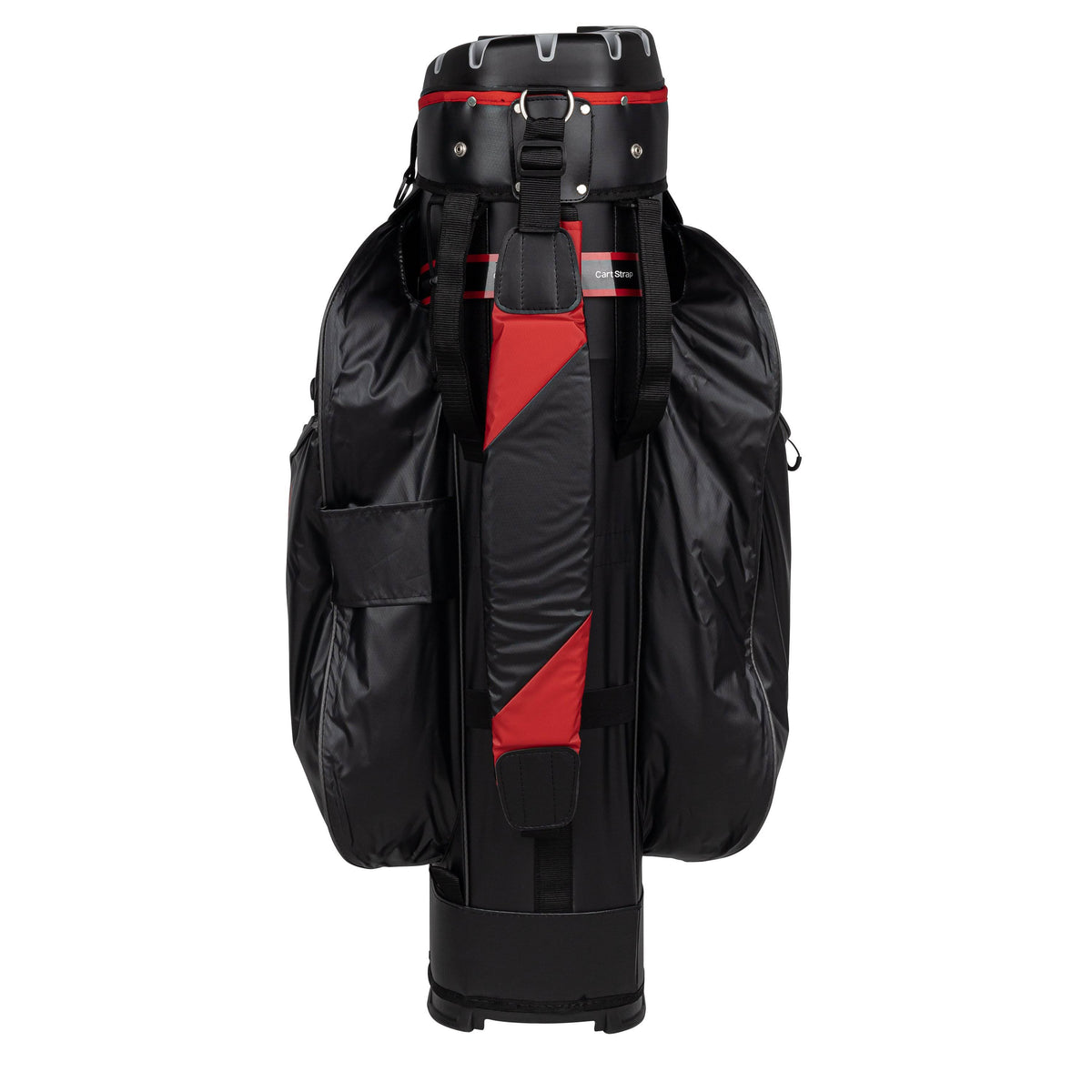 Black/Red 14 Way Waterproof Cart Bag H7677