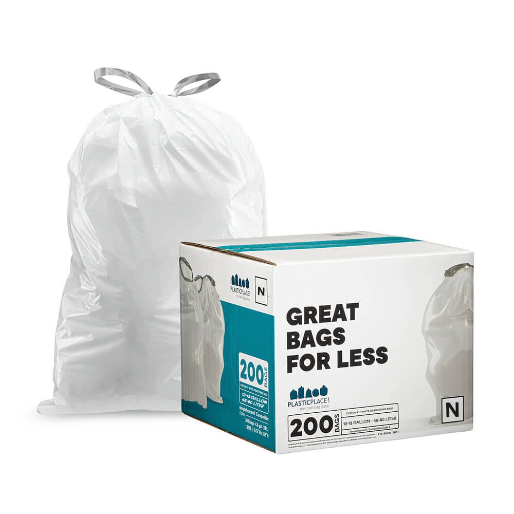 White 1.2 Mil Trash Bags X58066