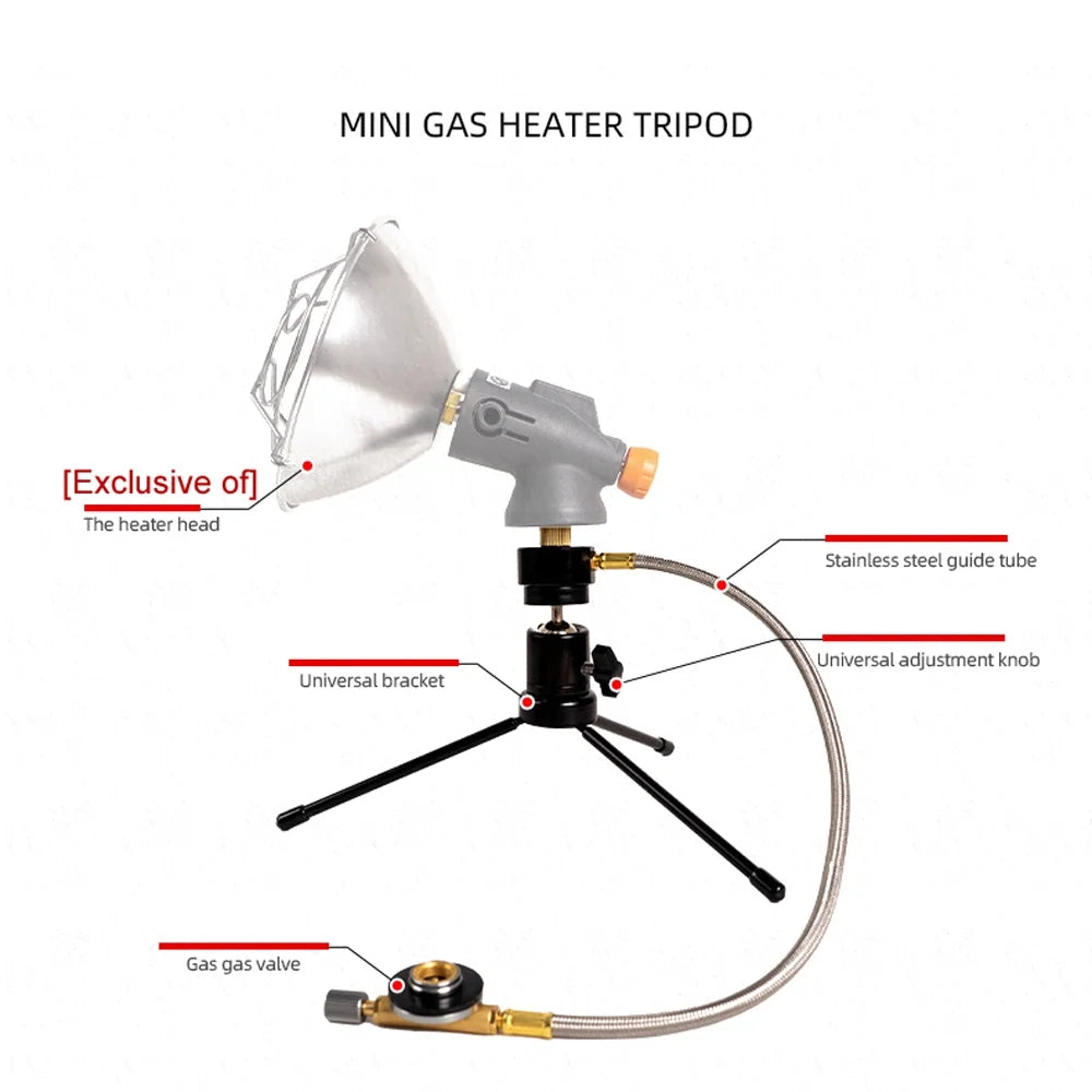 Portable Gas Heater with Adjustable Valve Tripod X843067