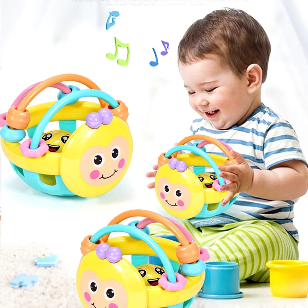 Ball Rattles Bell Infant Baby Plastic Toy Hand Bell Education Toy O872
