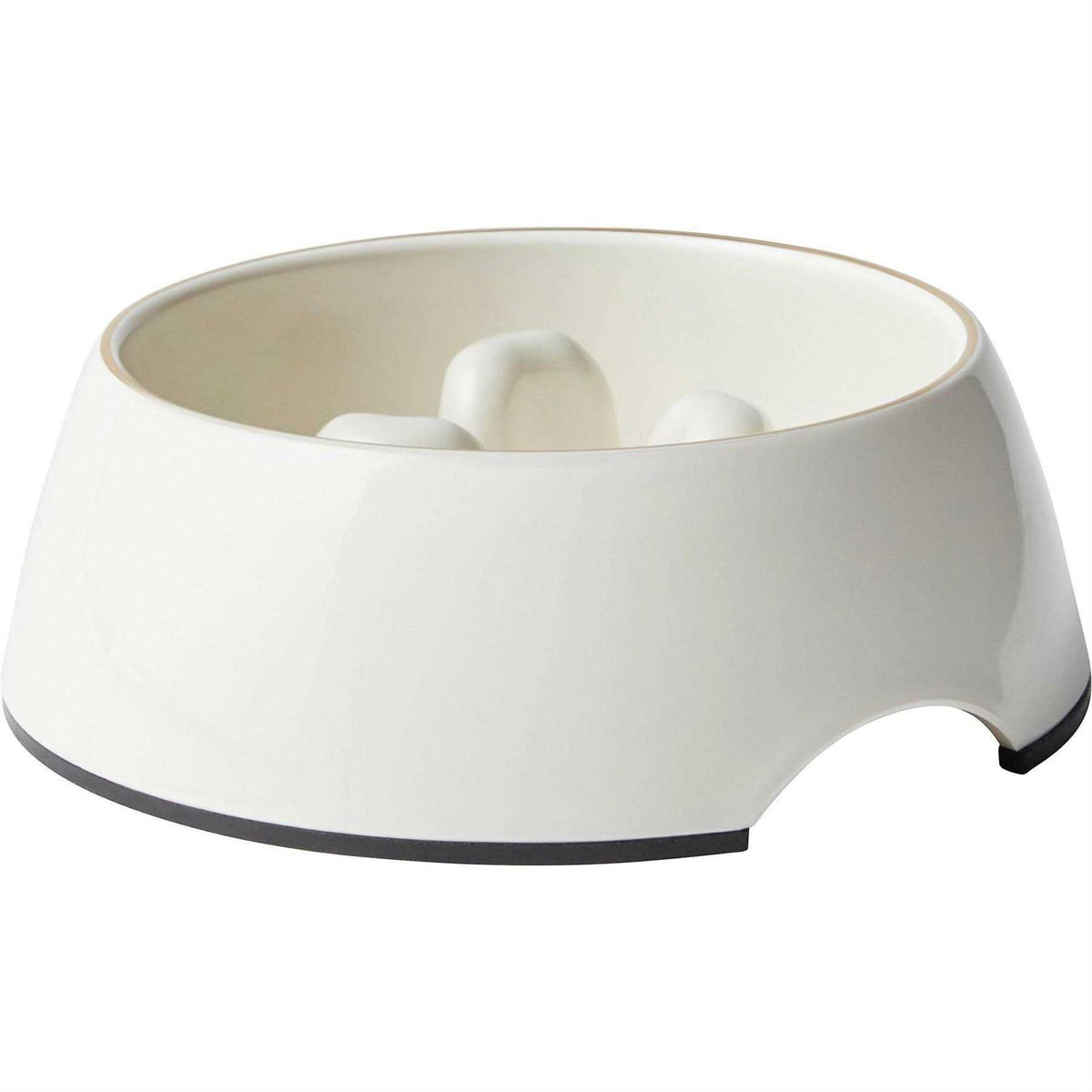 Melamine Slow Feed Dog & Cat Bowl with Gold Trim R4992