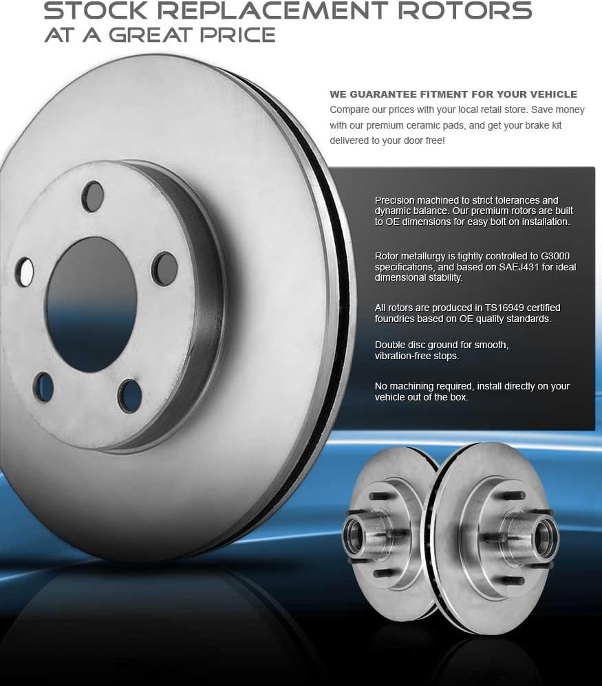 Premium OE Brake Disc Rotors and Metallic Brake Pads H52419