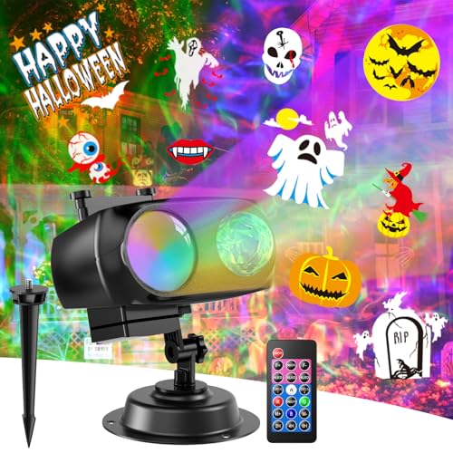 Halloween Projector Lights Outdoor 2-in-1 with Timer I772