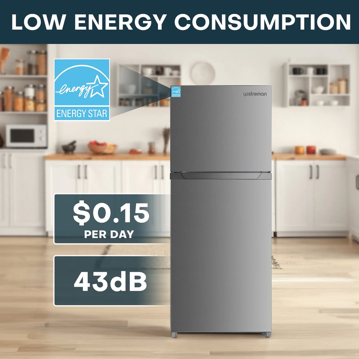 11.6 Cu.Ft. Double Door Fridge with Top Freezer Y50263