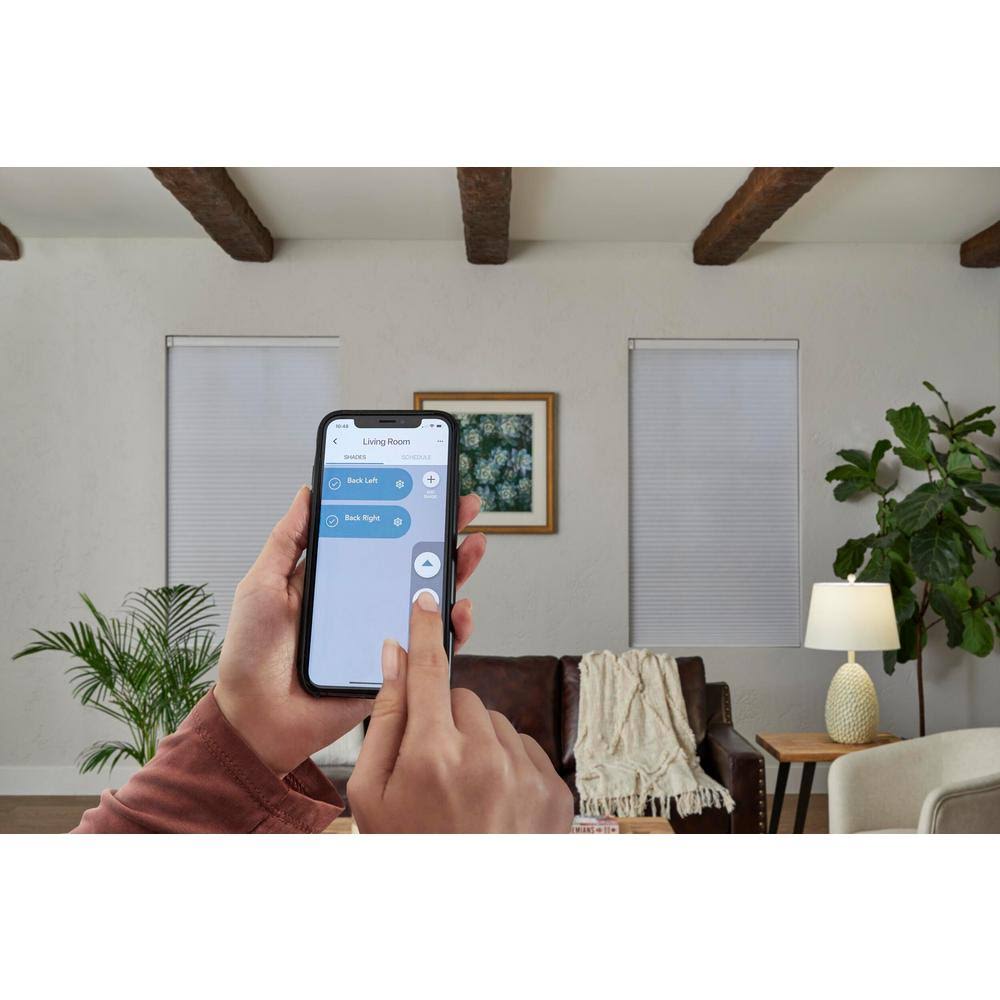 White Cordless Blackout Cellular Shade - 46 in. W x 72 in. L I587