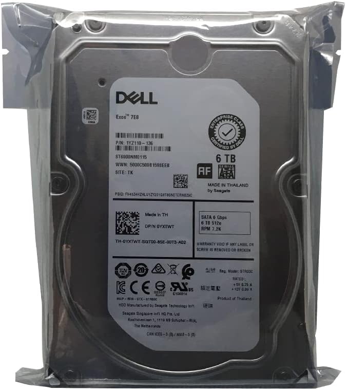 6TB 7200 RPM SATA 6Gb/s 256MB Cache Internal Hard Drive W744