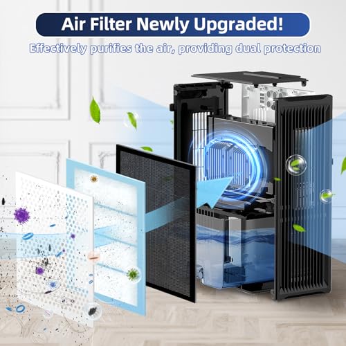 98 OZ White Dehumidifier with Washable Air Filter S6091