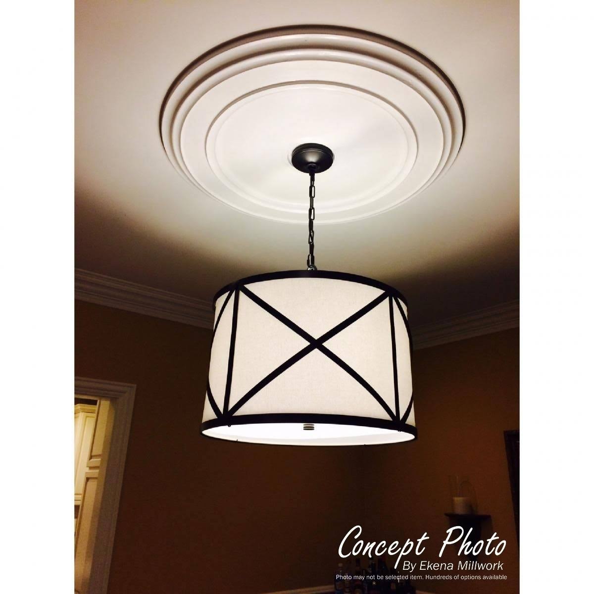 Granada Ceiling Medallion, Hand-Painted Rubbed Bronze S970029