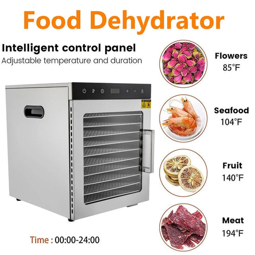 10Trays Food Dehydrator Machine 800W X94410