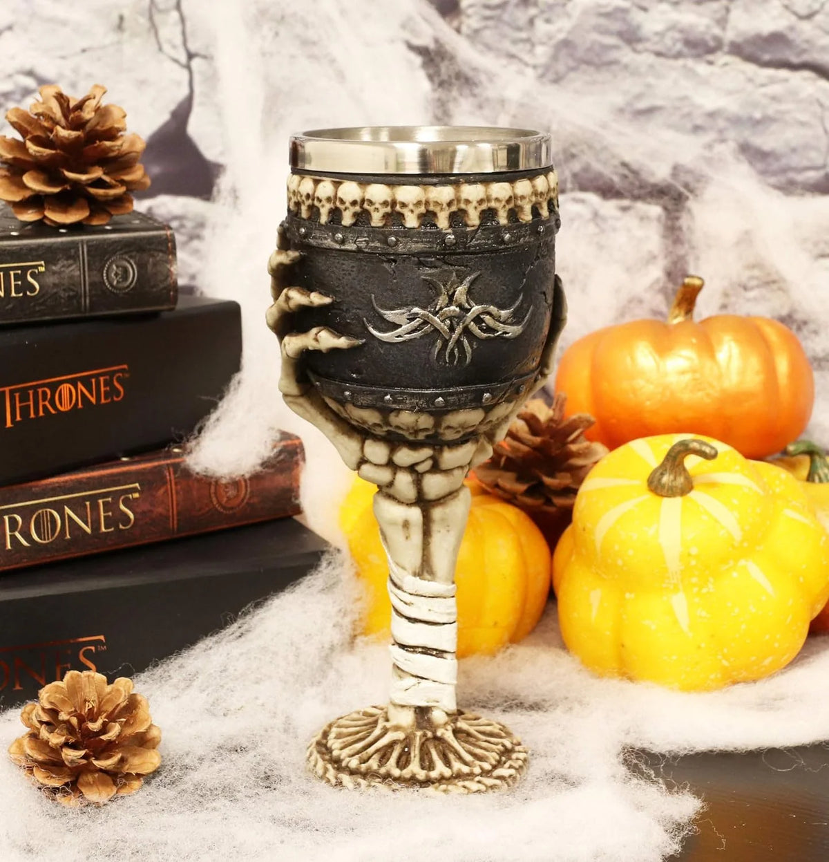 Skeletal Hand Bones Wine Goblet 6Oz Drinking Cup X8032