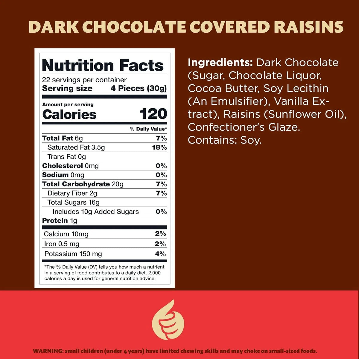 Dark Chocolate Covered Raisins 2-Pound Bag Z25547