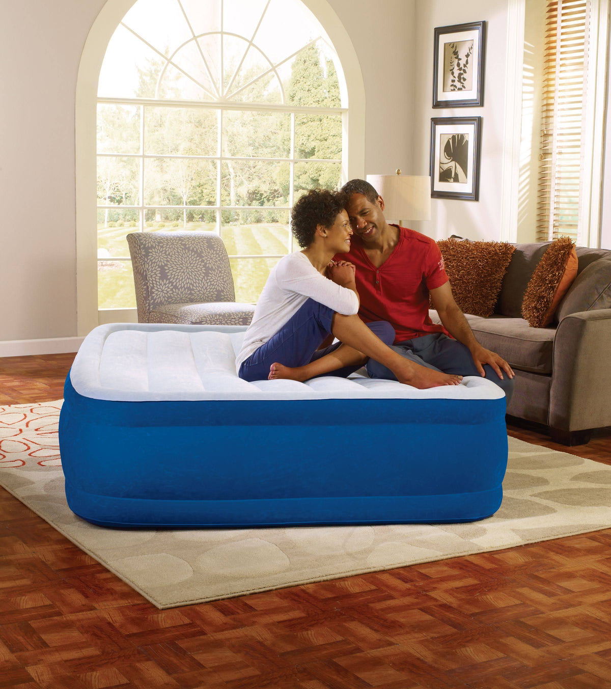 Blue Queen-size Airbed X4797