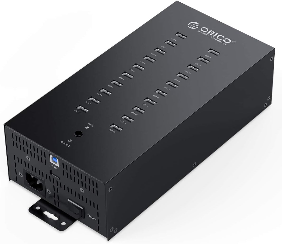 20 Ports USB 2.0 Hub with Metal Case N636