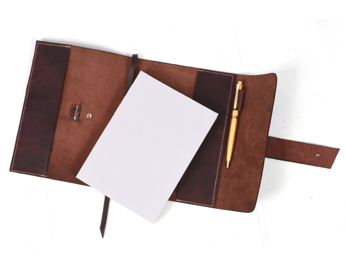Leather Journal Refillable Writing Notebook 200 pages 7.5 X 5.5Inch M49930