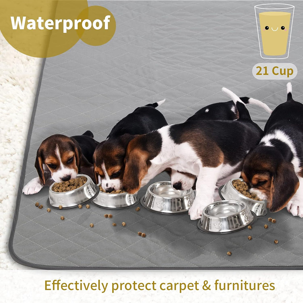 Washable Waterproof Puppy Dog Pee Pad, 72 X72 Extra Large G8965