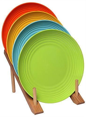 36-Piece Melamine Salad Plate Set Multicolor J664