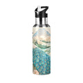 Stainless Steel Insulated Thermos Vacuum Flask Water Bottle with Straw Lid R404