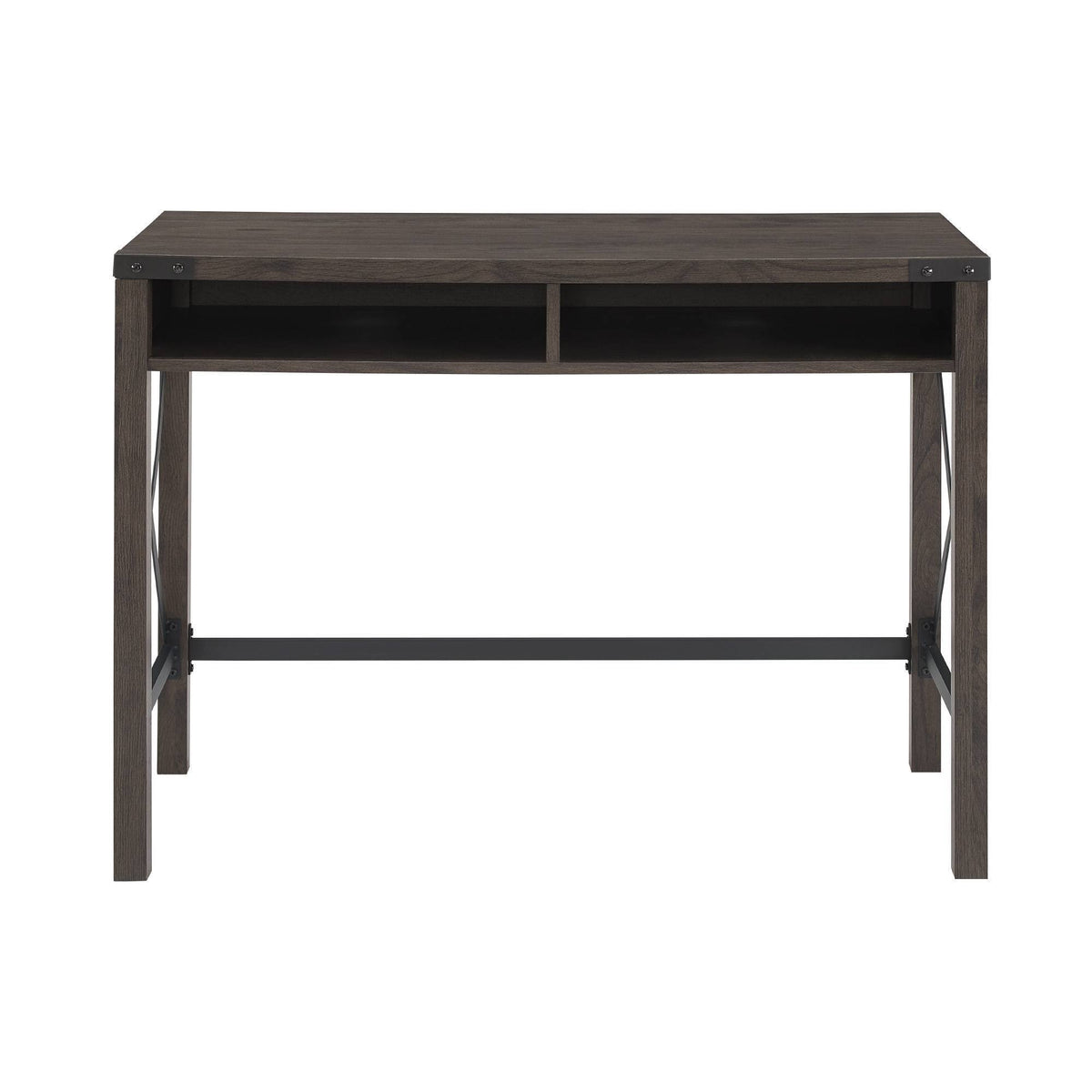 Sable Gray Writing Desk with Cubbies R90978