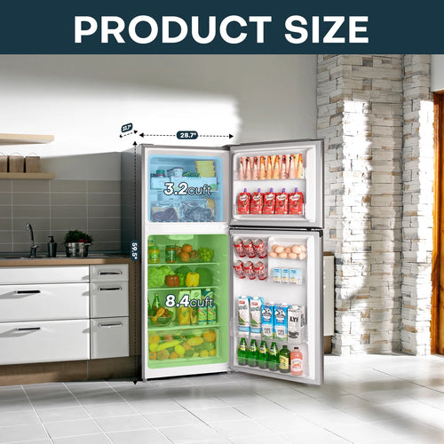 11.6 Cu.Ft. Double Door Fridge with Top Freezer Y50263