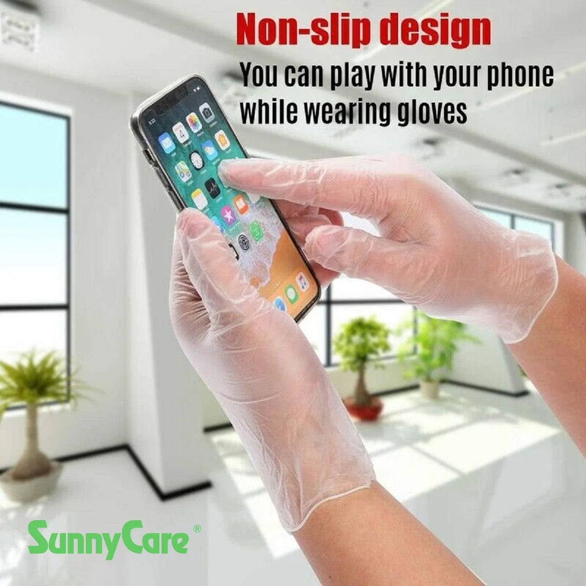 1000pcs Powder Free Disposable Vinyl Gloves XL I714728