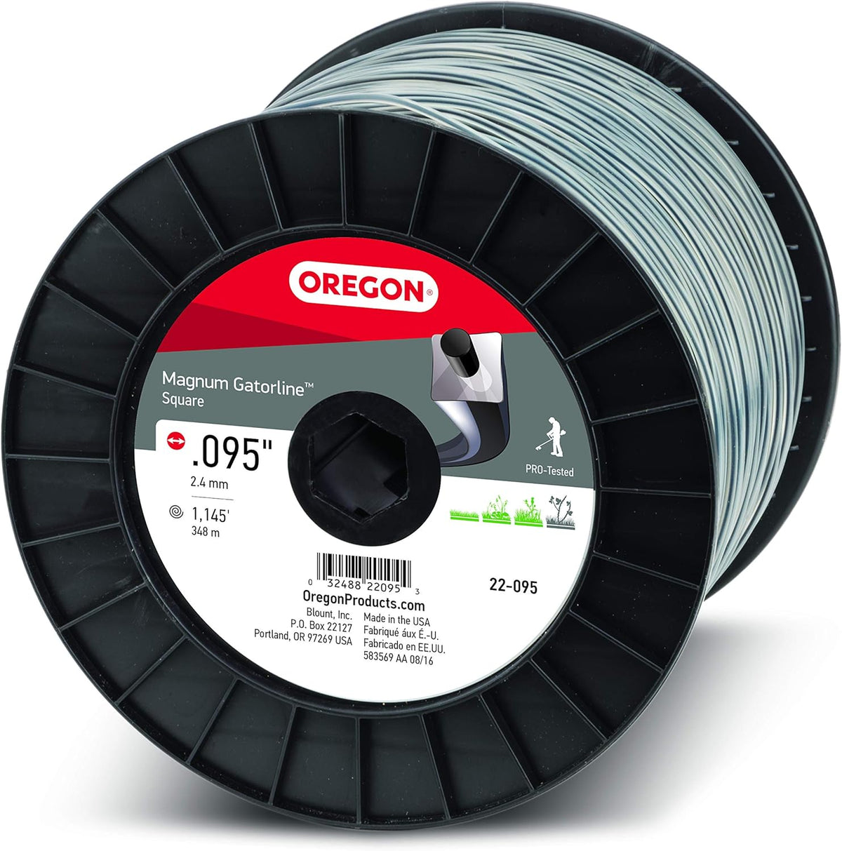 Square Trimmer Line .095-Inch by 1134-Foot Pack of 2 B6410