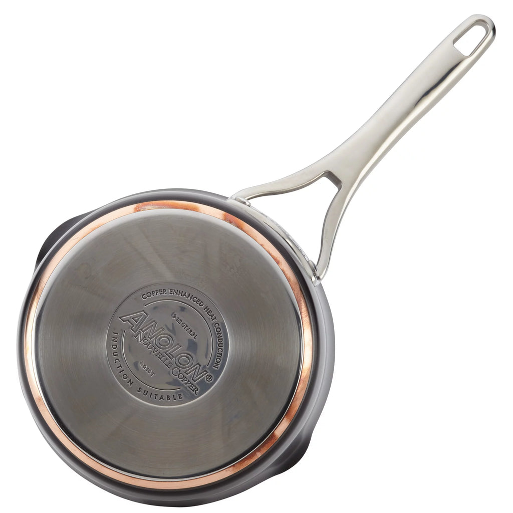 Hard-Anodized Nonstick Straining Saucepan, 3.5-Quart L7127