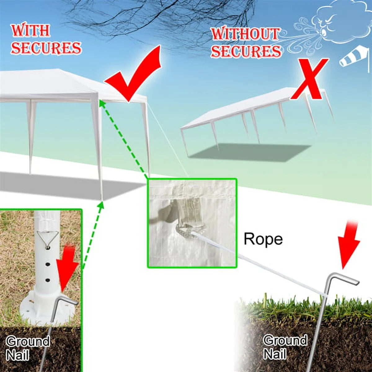 Waterproof Tent with Spiral Tubes K5383