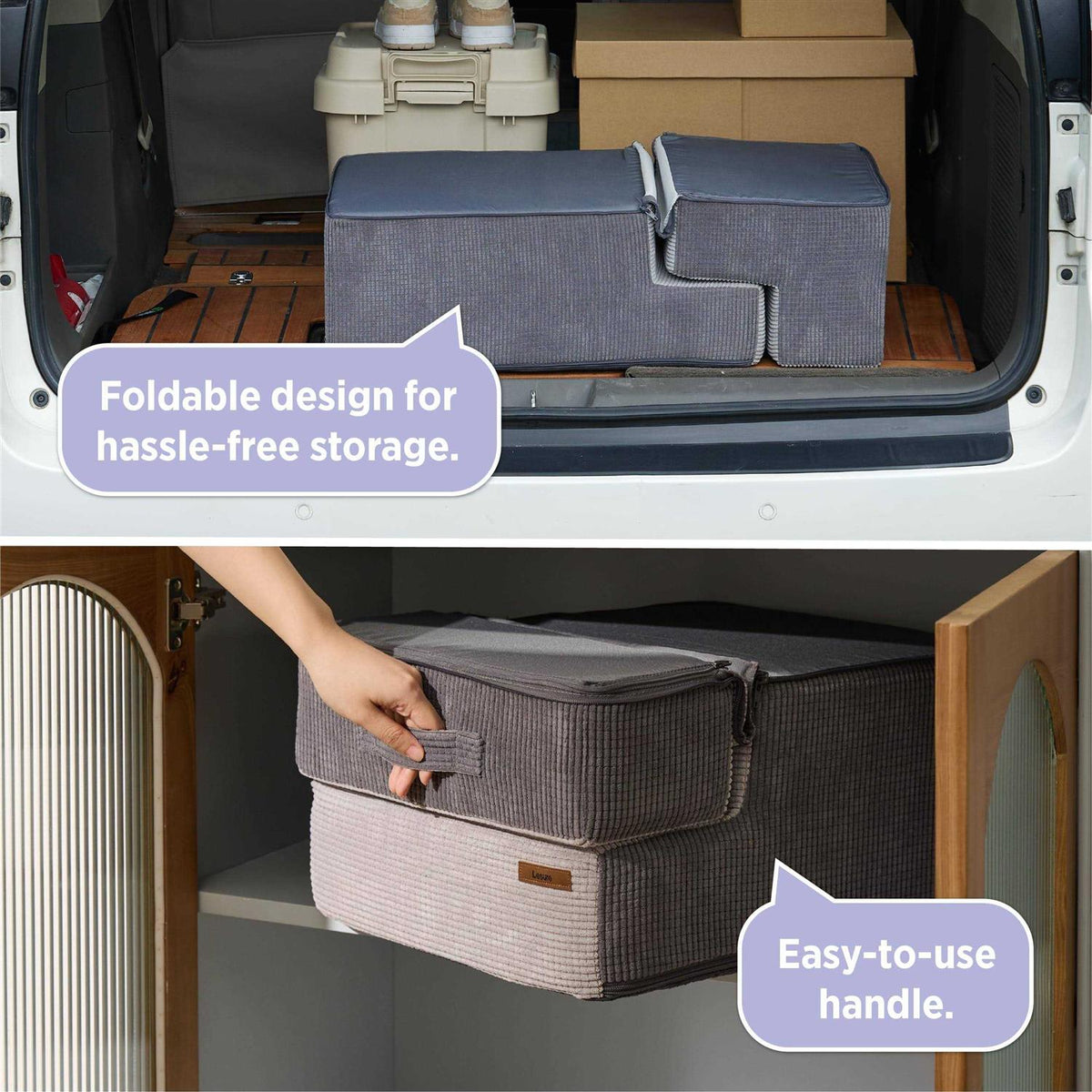 Folding Pet Stairs with CertiPUR-US Certified Foam Q369