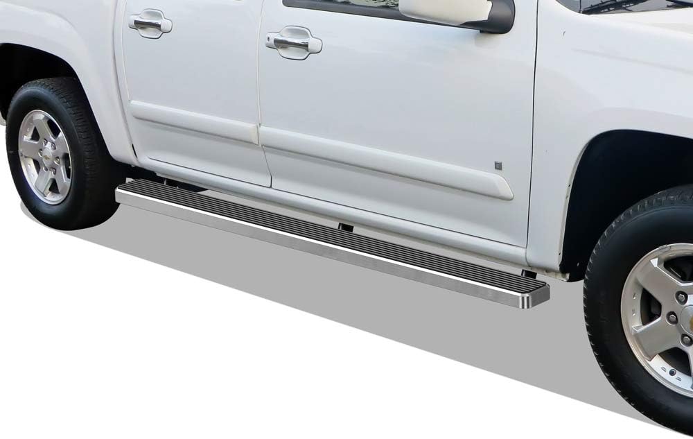 Black Powder Coated 5 inches Running Boards Side Steps Step Rails F1547
