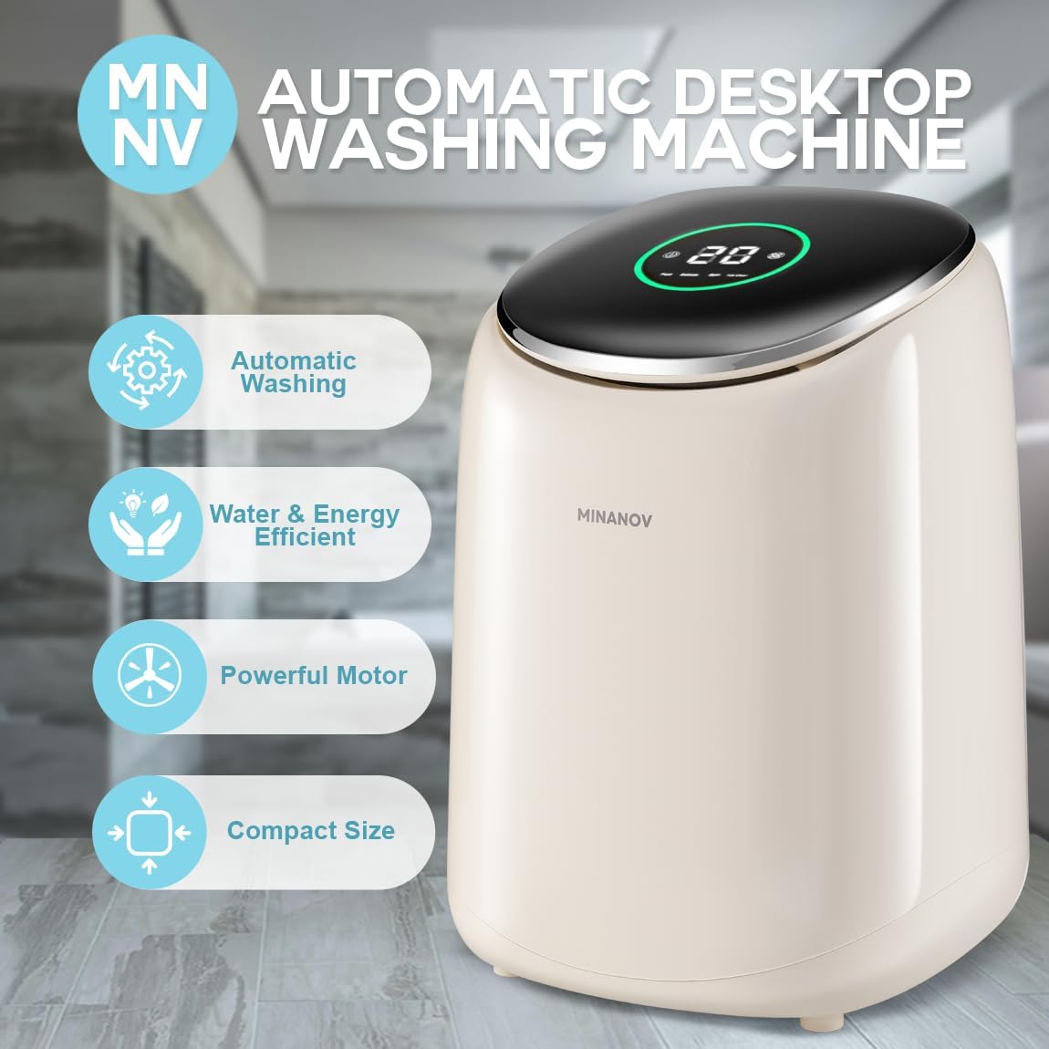 Mini Portable 2 in 1 Washer and Spin Dryer Q1790