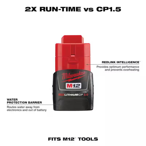 12-Volt 3.0Ah Lithium-Ion Compact Battery Pack F236