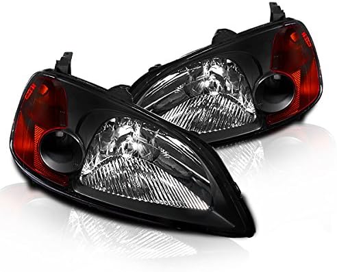 Clear Lens Chrome Housing Headlight for Honda Civic 01-03 A8997