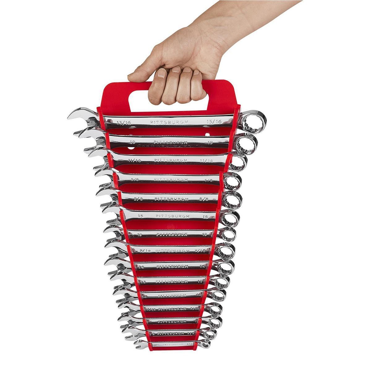 15-Slot Wrench Organizer, 2-Piece X3466