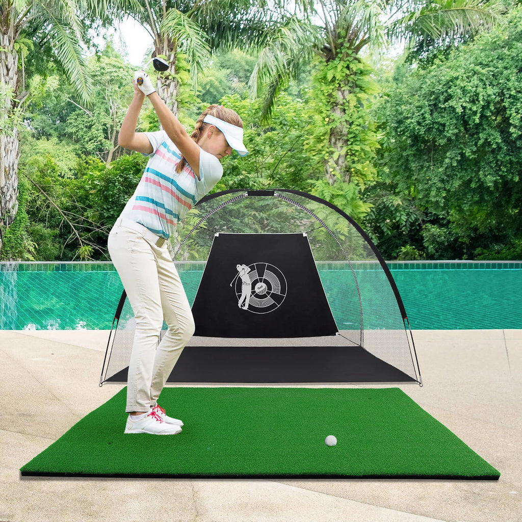 5' x 3' Golf Practice Mat with 3 Tees A67745