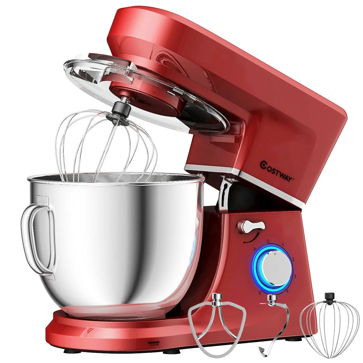 Tilt-Head Stand Mixer 7.5 Qt 6 Speed 660W Red X44736