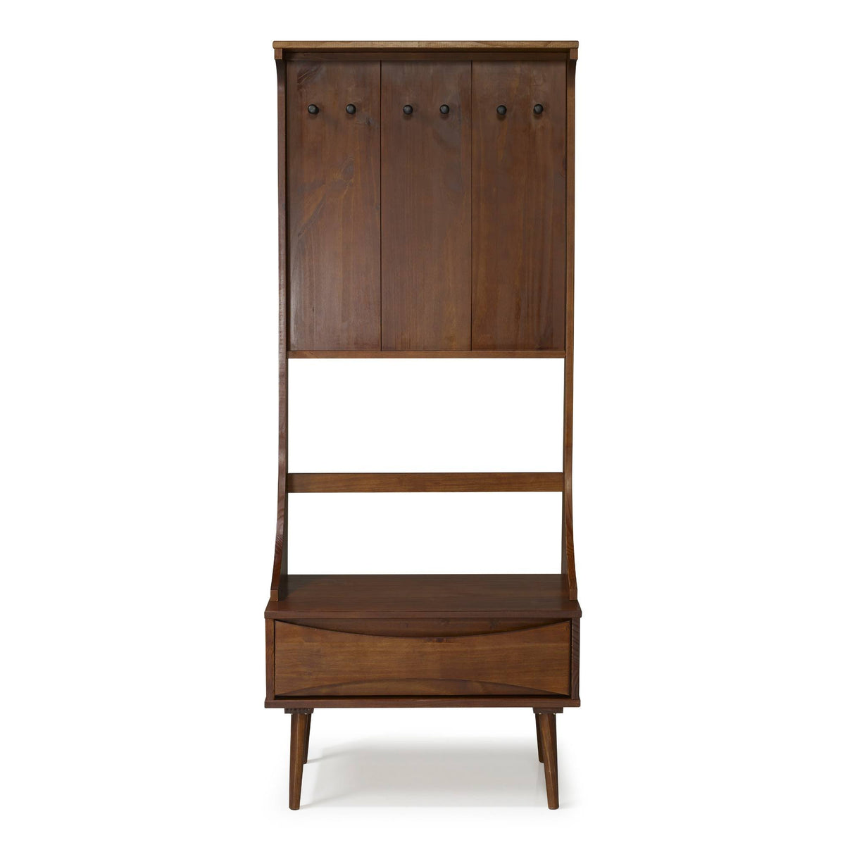 Solid Wood Hall Tree with Drawer R606