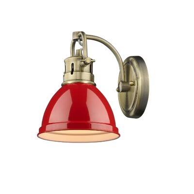 Aged Brass Armed Sconce V7605